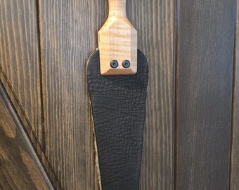 The Devil's Tongue- Leather and Rabbit Fur toy for impact and sensory play