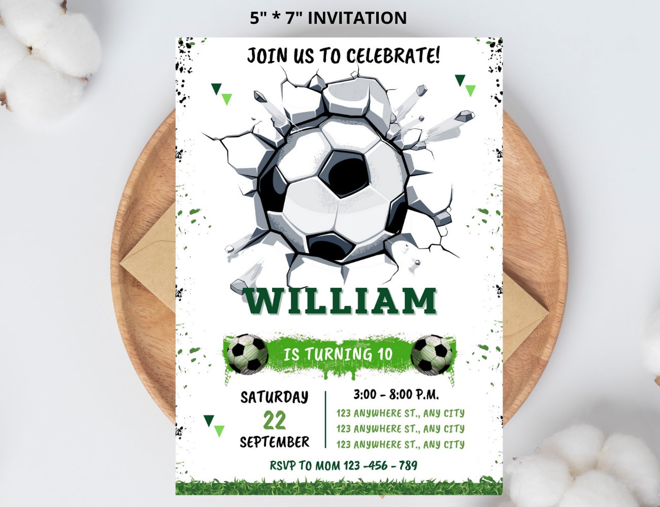 Editable Soccer Birthday Invitation Template Soccer Birthday Editable Soccer Birthday Invitation Template Soccer Birthday