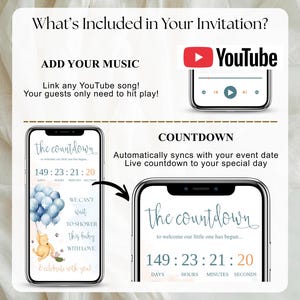 Winnie Baby Shower Boy Invite Winnie the Pooh Digital RSVP Baby Shower Template Balloon Bear Shower Editable | A little hunny boy website image 5