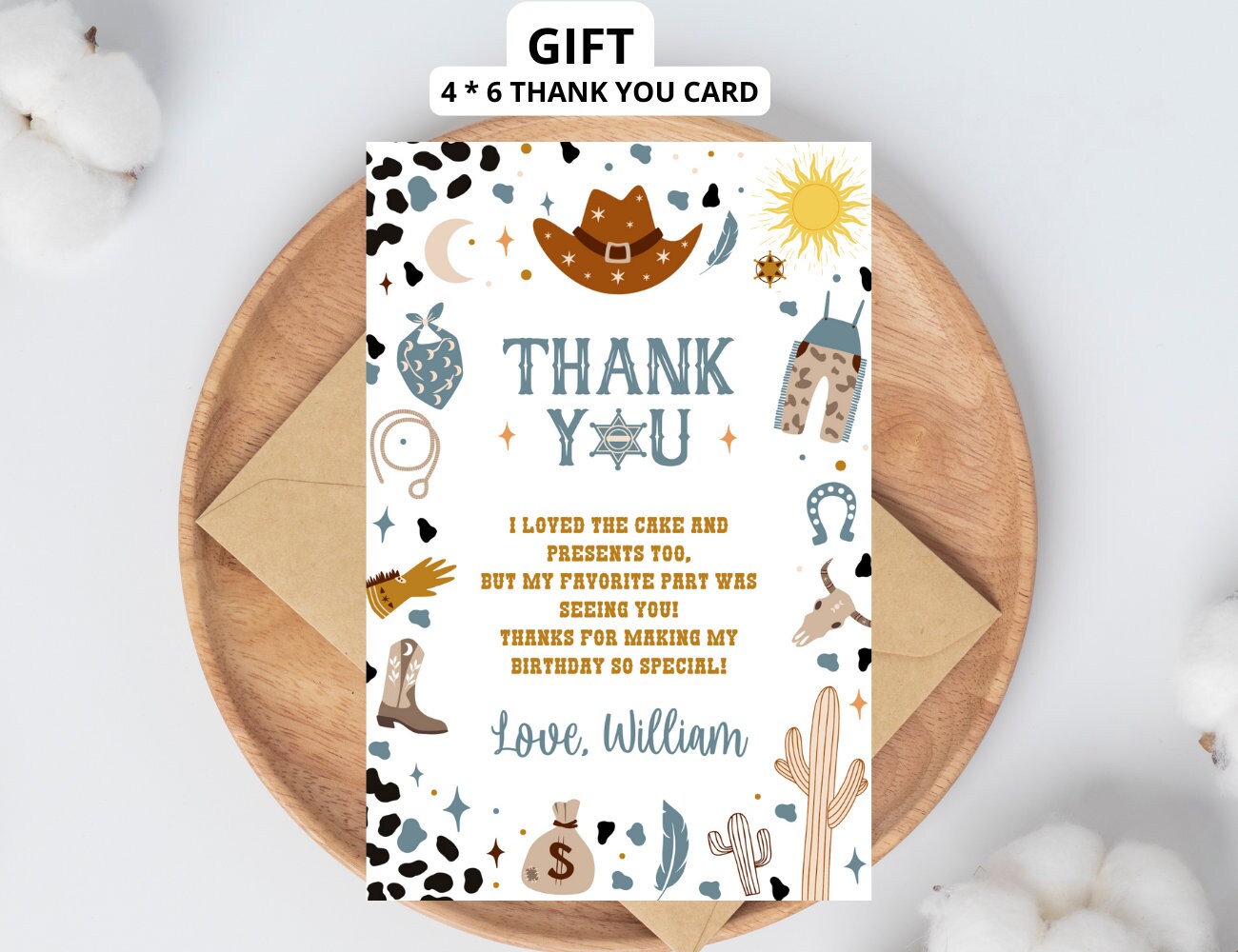 Editable My First Rodeo Invitation Cowboy Birthday Invite Wild West ...
