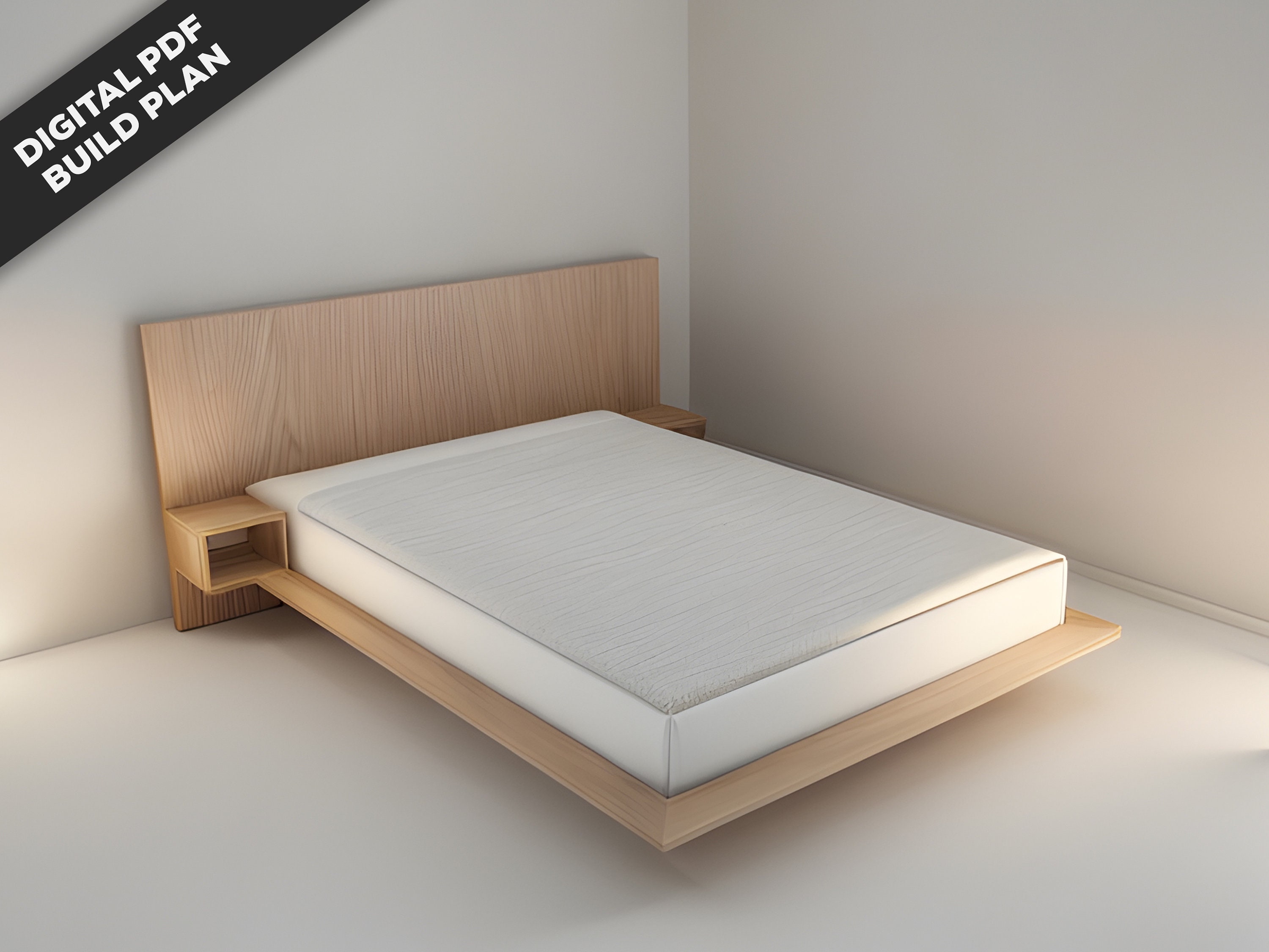 DIY Platform Bed Plan Full Mattress Platform Bed Plan Platform Bed