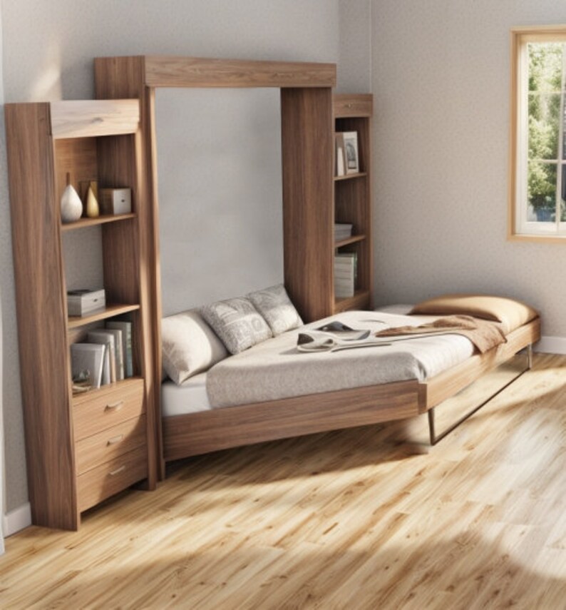 Full Deluxe Murphy Bed Build Plan Murphy Bed Plans Space - Etsy UK