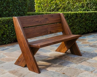 DIY Outdoor Bench Plans, Bench Build Plans, DIY Plans, Woodworking Plans