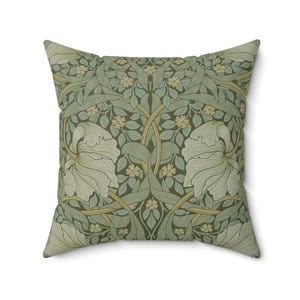 William Morris Pimpernel Pillow: Vintage Floral Cottagecore Cushion