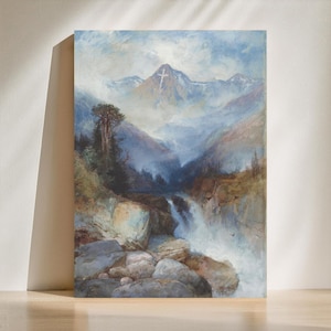 Thomas Moran - Mountain of the Holy Cross - Stretched Canvas Art Print