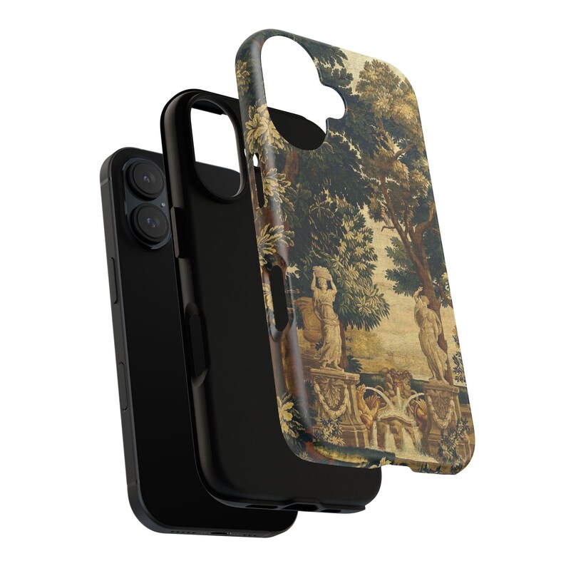 Funda para teléfono con tapiz francés: cubierta mate resistente a los impactos. imagen 3