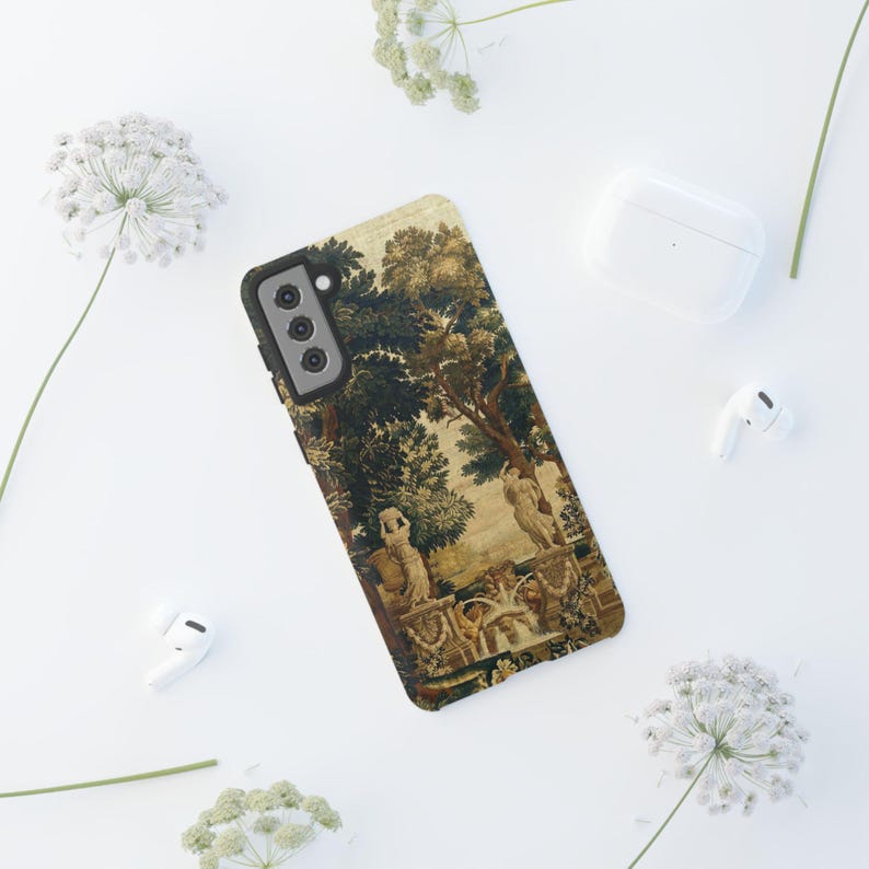 Funda para teléfono con tapiz francés: cubierta mate resistente a los impactos. imagen 4