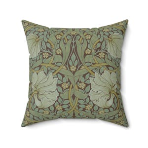 William Morris Pimpernel Throw Pillow: Antique Floral Accent Cushion