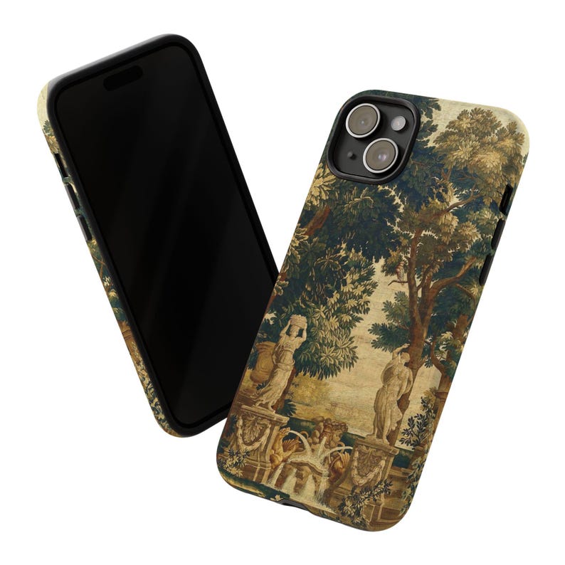 Funda para teléfono con tapiz francés: cubierta mate resistente a los impactos. imagen 5
