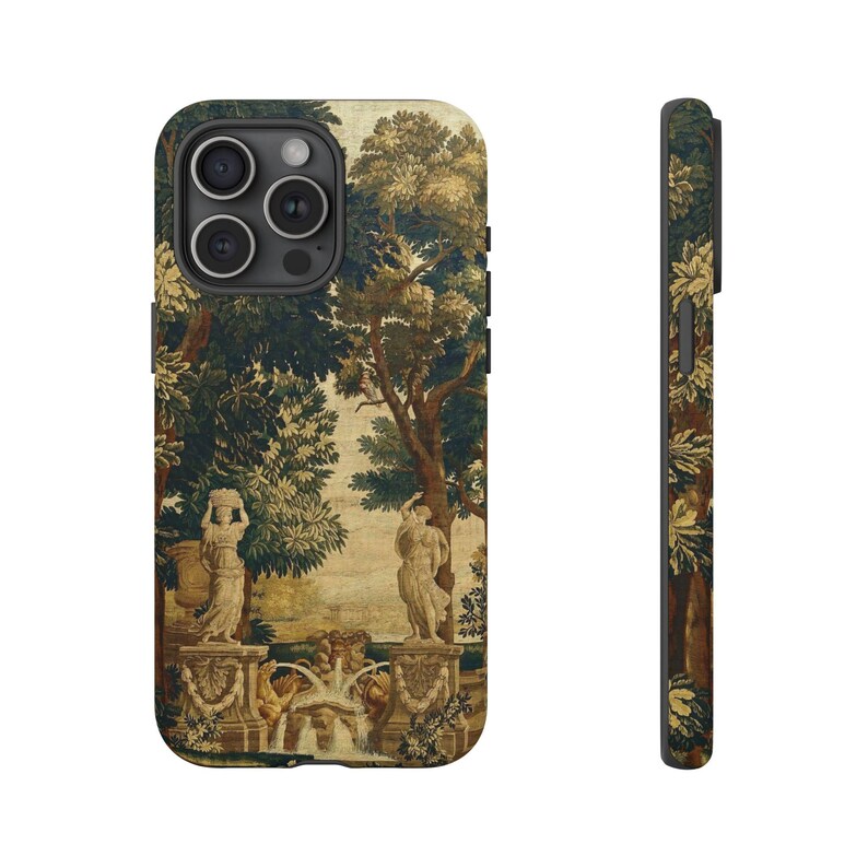Funda para teléfono con tapiz francés: cubierta mate resistente a los impactos. imagen 9