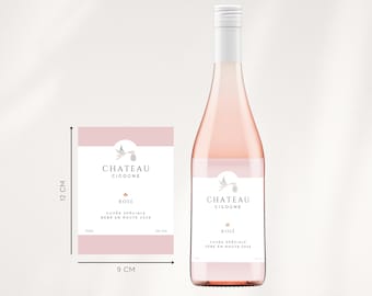 Etiqueta imprimible para botella de vino anunciando embarazo 2026 | Regalo para abuelos | Descarga instantánea en PDF
