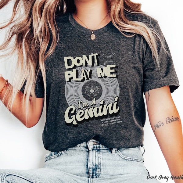 Gemini T-Shirt, Gemini Zodiac Sign, Gemini Horoscope Shirt, Zodiac Design Shirt, Gemini Sign Shirt, Gift for Gemini, Birthday Gemini Gift