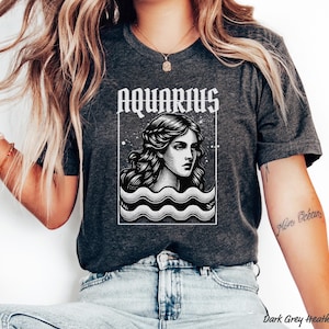 Camiseta de Aquário, Signo do Zodíaco de Aquário, Camiseta do Horóscopo de Aquário, Camiseta do Zodíaco, Camiseta do Signo de Aquário, Presente para Aquário, Presente de Aniversário Aquário