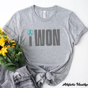 Shirt eierstokkanker, cadeaus voor oma, cadeau kankeroverlevende, ondersteunende outfit, bewustzijn van eierstokkanker, shirt moeder kanker, T-shirt vechter