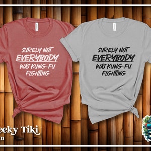 Surely Not Everybody Was Kung Fu Fighting T Shirt, Kung Fu Shirt, Karate Shirt, Judo Shirt, Fighting, Martial Arts, Sarcastic, Snarky, Funny