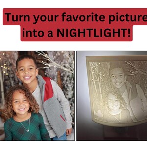 Custom Photograph Lithophane Night Light