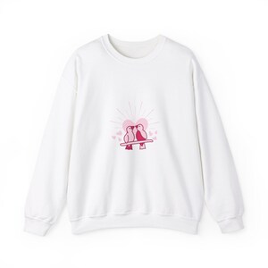Love Birds Valentines Women&#39;s Sweatshirt Funny Valentine&#39;s Day Sweat Shirt Couples Shirts