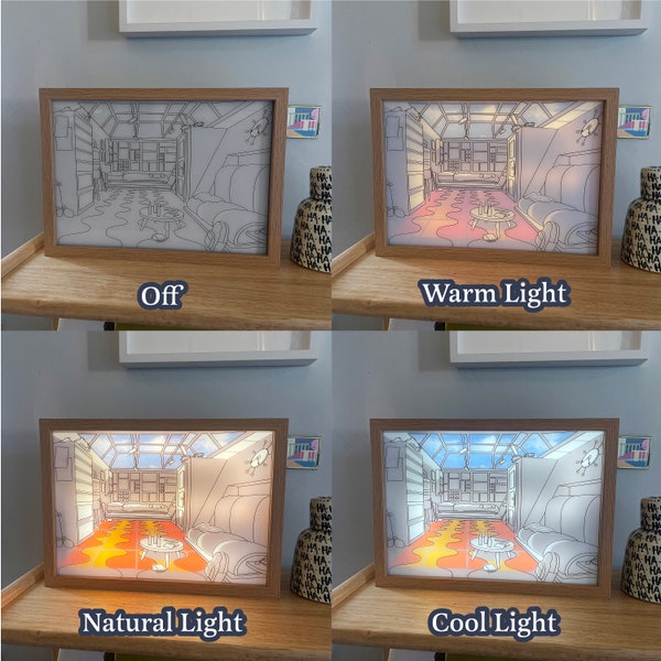 Hey Arnold Framed LED Light Painting