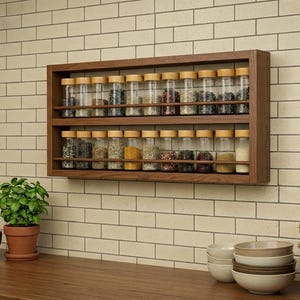 8 Pezzi Adesivi Portaspezie, Etichette Adesive Per Barattoli Da Cucina, Organizer Spezie, Design Classico