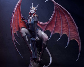 Mizora Baldurs Gate 3 Statue, 3D Printed Fan Art Statue, Gift For Gamer, Baldur's Gate 3