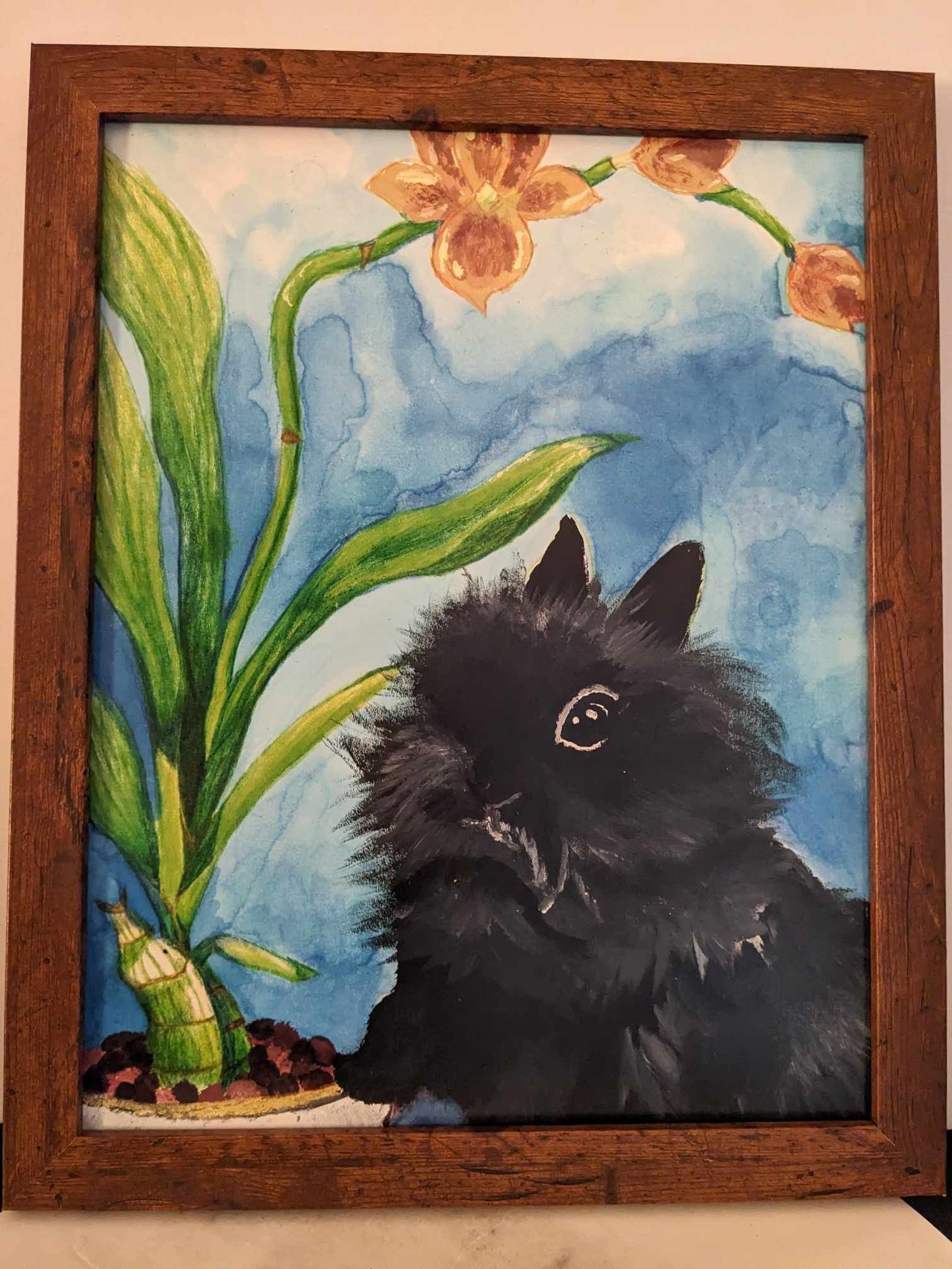 Garden Bunny - Lionhead Rabbit Art Print 11x14 - Etsy
