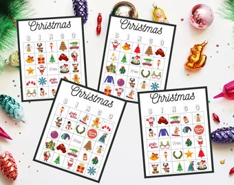 PDF Christmas Bingo, Table Games, Christmas Party Games, Christmas Activities, Bingo games, Christmas Day Games, Party Activities