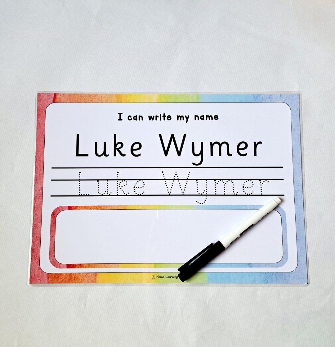 PDF Name Tracing Mat, Montessori Tracing Practice, Homeschooltracing