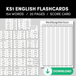 Cartes mémoire PDF sur la phonétique, anglais KS1, révision de la première année, activités autisme, activités BEP, activités à la maison, anglais à la maison, phonétique
