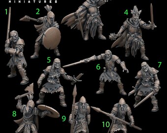 thumbnail interactive-video image 1 of Random Set Of 10 Resin Miniatures – Modern Warfare & Fantasy Themes – Gray – Made In Germany 1 of 6