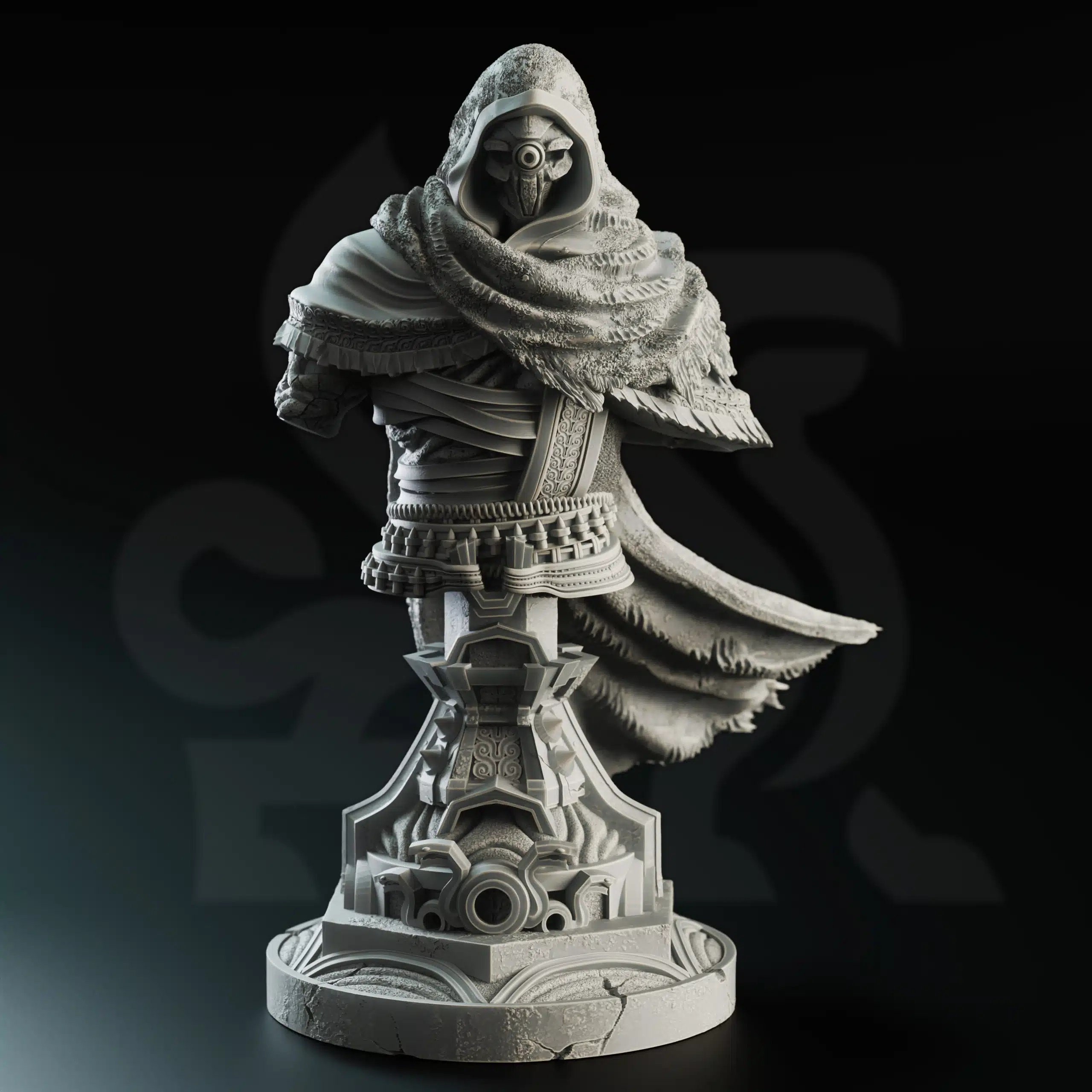 Big Soulforged Gunslinger |DND Dungeons and Dragons TTRPG  | fantasy wargaming desert miniatures Bust scifi adventure AI steam bunk robot