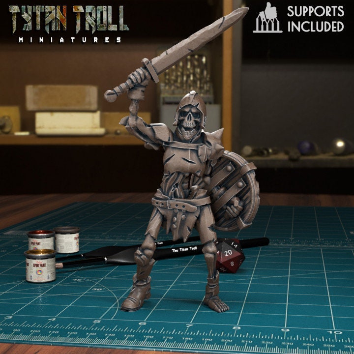 15pc Skeletons Dnd Dungeons and Dragons 28mm/32mm TTRPG Undead Skeleton ...