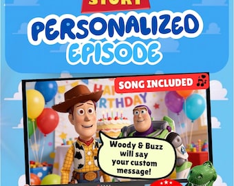 Toy Story Video Message | Woody & Buzz Personalized Birthday Video | Custom Toy Story Greeting | Toy Story Invitation