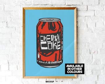 Cherry Vanilla Coke Limited Edition Giclée Fine Art Print - Etsy