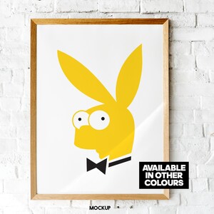 PlayBart -  Bart x Playboy pop culture mashup, iconic music simpsons icon logo - Heavyweight premium print 200 gsm A5 / A4 / A3 / A2 / A1