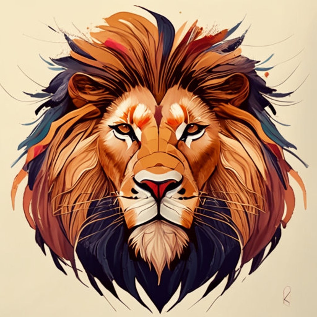 Graphic Lion - Etsy