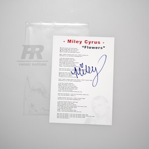 Miley autograph - Etsy 日本