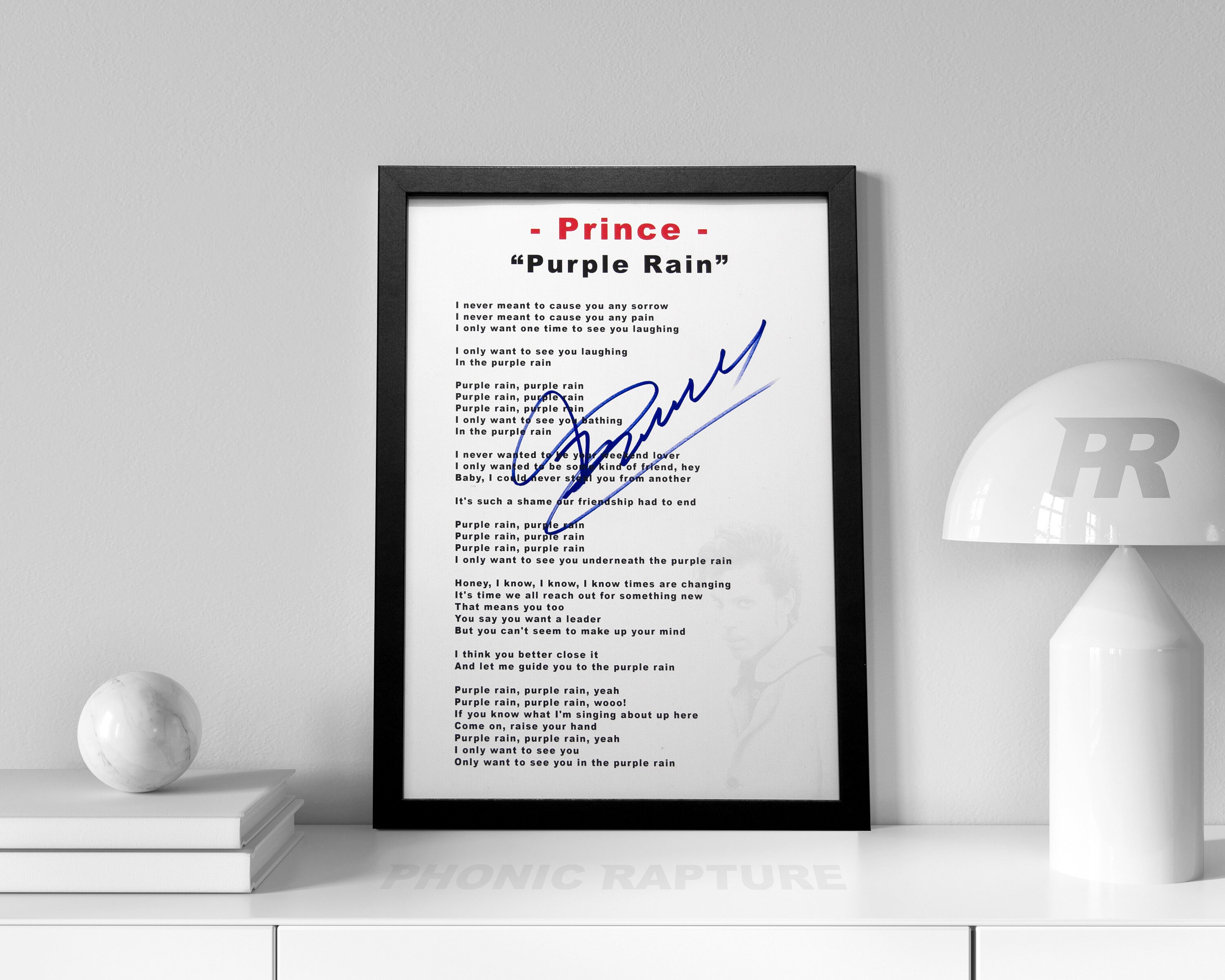 美品 ペニー・ダーマン「Purple～」アーカイバルプリント サイン・保証書有 Framed Prince 