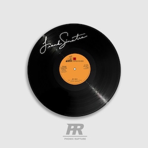 Frank Sinatra My Way Disco LP autografato Disco in vinile autografato 12" Firma autografata Regali per gli amanti della musica Cimeli Espositore per fan Pezzo da parete Arte