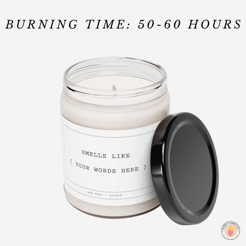 Personalized Candle 9oz Soy Scented Candle Smells Like Gift Candle