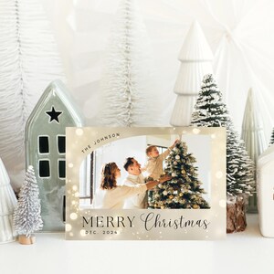Modello di biglietto di Natale fotografico / Biglietto di Buon Natale / Biglietto di Buone Feste / Biglietto di Natale digitale