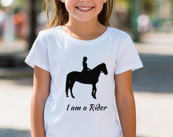 I am a Rider Youth T-Shirt, Horseback Riding Tee