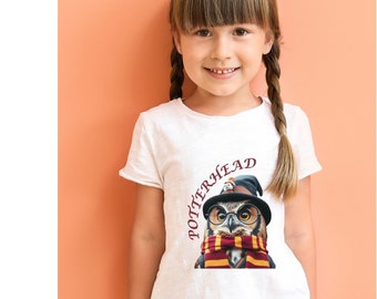 PotterHead Tshirt for kids, Quidditch, Firebolt, Snitch, Hedwig, Kids Heavy Cotton™ Tee