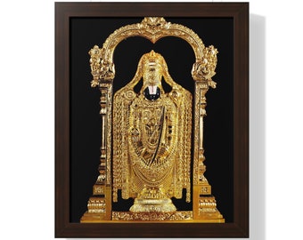Tirupati Balaji Photo Frame, Tirupati Tirumala God, Vishnu, Govinda, Shri Hari, Thirumala, Framed Photo of Lord Venkateshwara in Tirupati