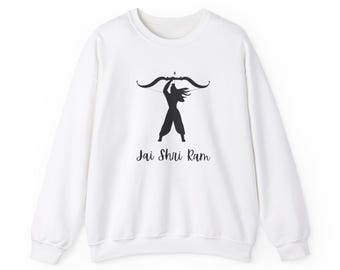 Jai Shri Ram Sweatshirt, Hindu Temple, Unisex Crewneck