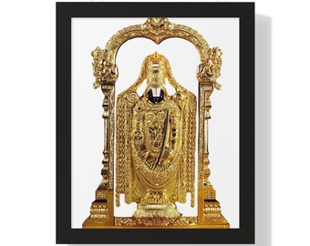 Tirupati Balaji Photo Frame, Tirupati Tirumala God, Vishnu, Govinda, Shri Hari, Thirumala, Framed Photo of Lord Venkateshwara in Tirupati