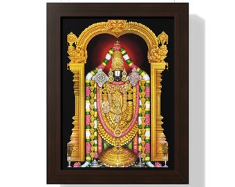 Tirupati Balaji Photo Frame, Tirupati Tirumala God, Vishnu, Govinda, Shri Hari, Thirumala, Framed Photo of Lord Venkateshwara in Tirupati