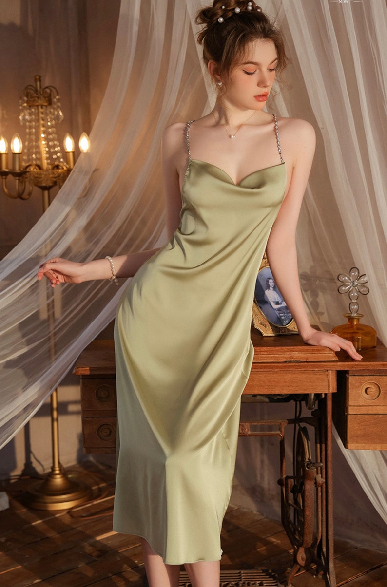 Silky Lingerie Set, Satin Lingerie Nightie, Lace Lingerie, Sleepwear ...