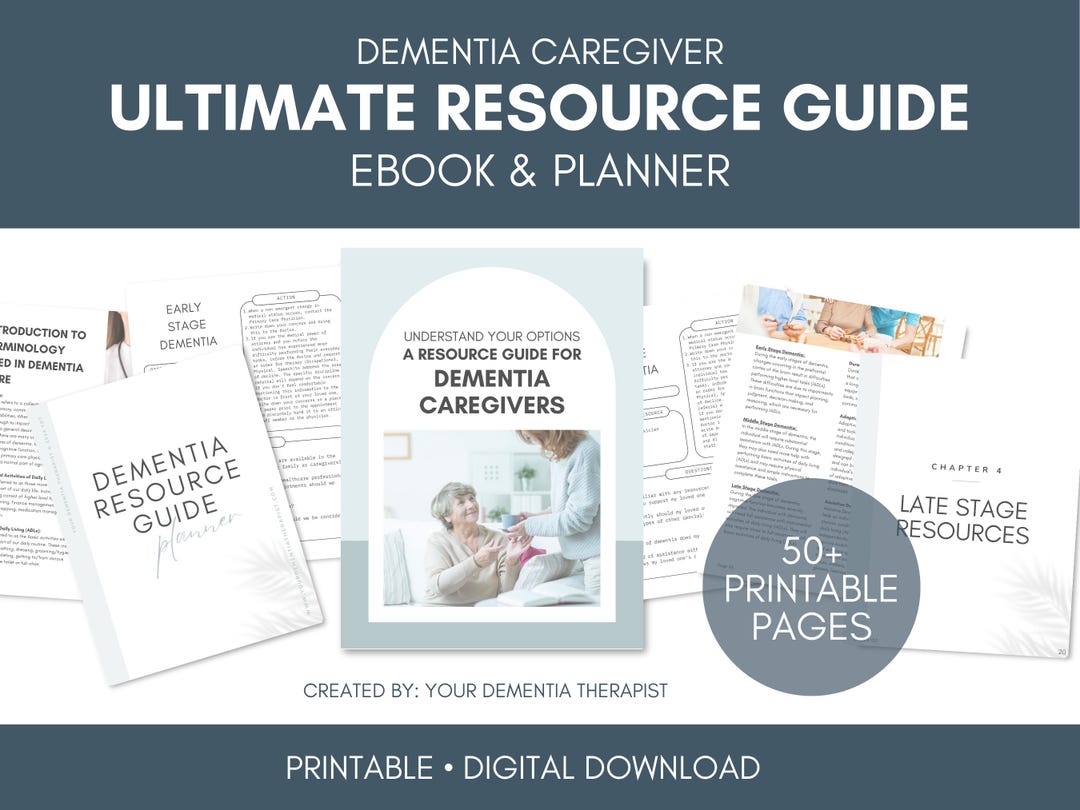 Dementia Caregiver Resource Guide Bundle: USA Resources (digital ...