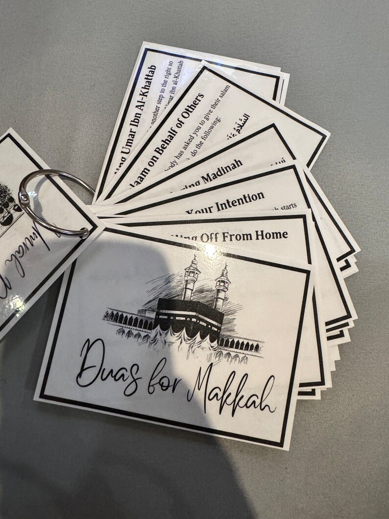 Umrah Dua Flash Cards - Made to Order - Etsy Australia