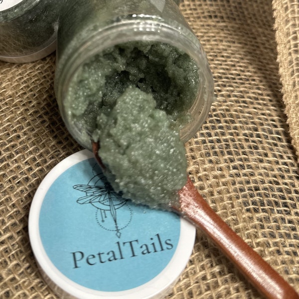PetalTails for Men | Hand and Foot Cream | Sugar Scrub | Exfoliating | Thick and Creamy | Light Scent | Cool Musk | Bergamot | Just for Men